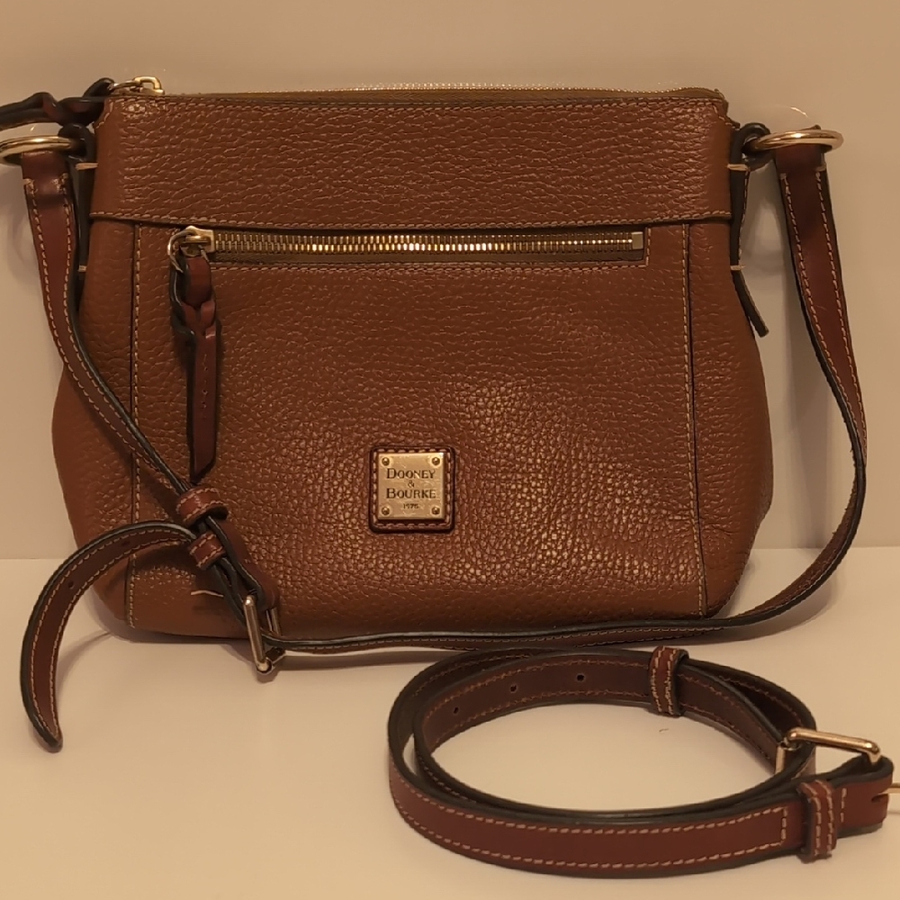 Dooney & Bourke Tan Leather Crossbody Bag